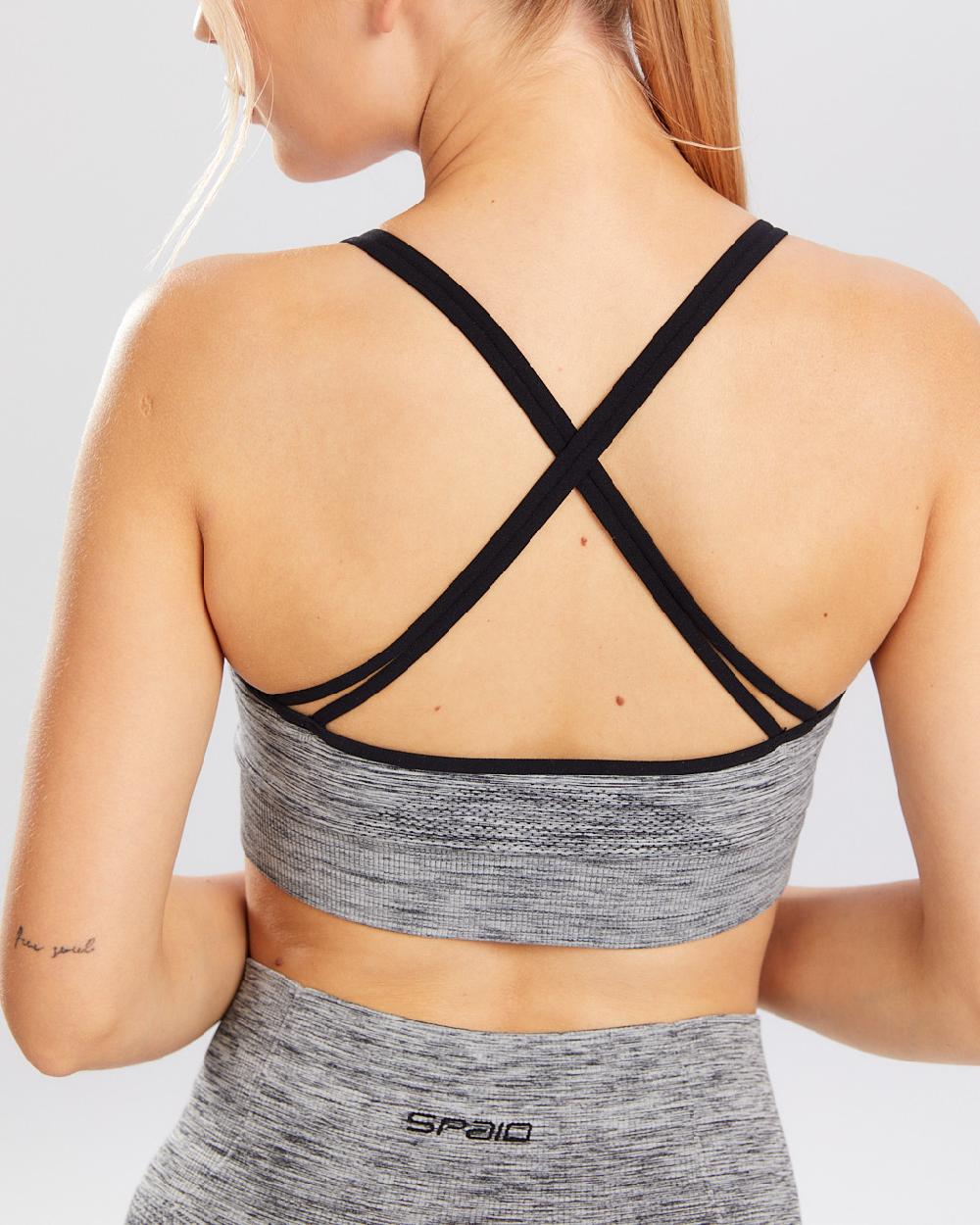 Spaio SPAIO REGGISENO SPORTIVO MELANGE GREY Qualità