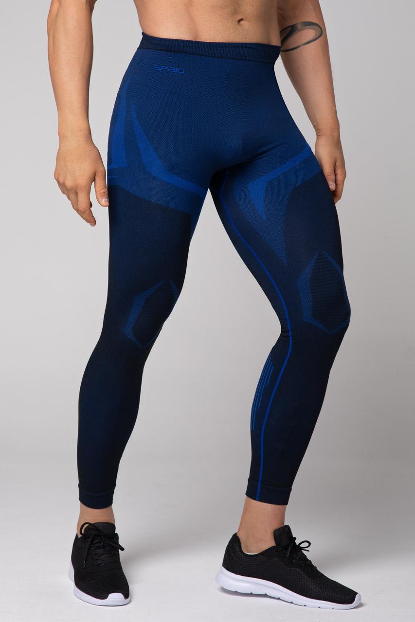 Spaio SPAIO LEGGINGS TERMOATTIVI "CONFIDENCE" NERO/ROYAL BLUE Sottocosto