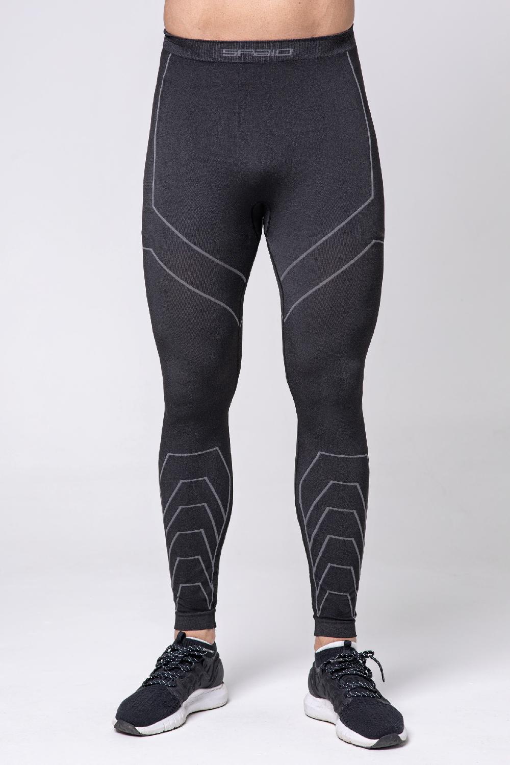 Spaio LEGGINGS DA UOMO RAPID BLACK/GREY