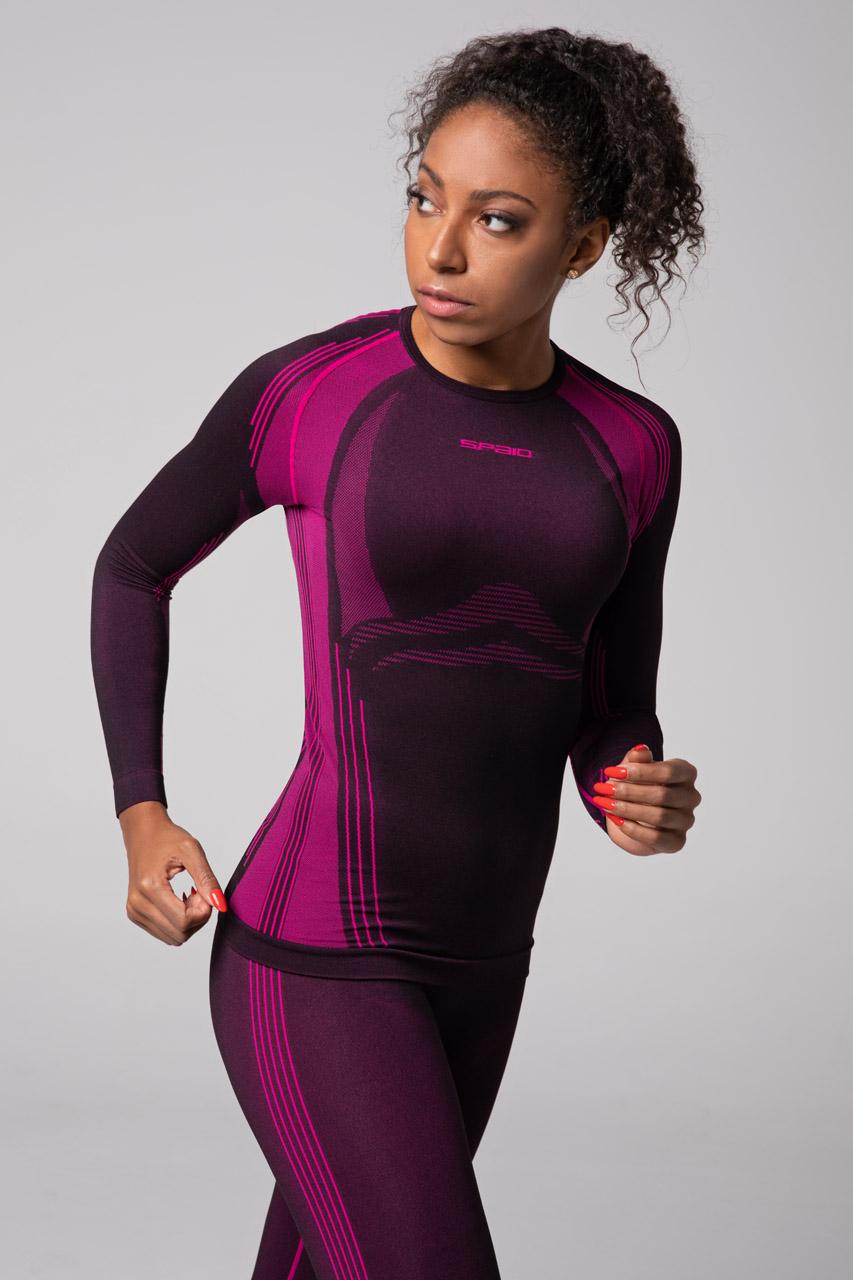 Spaio SPAIO MAGLIA M/L TERMOATTIVA POWERFUL NERO/FUXIA Negozio