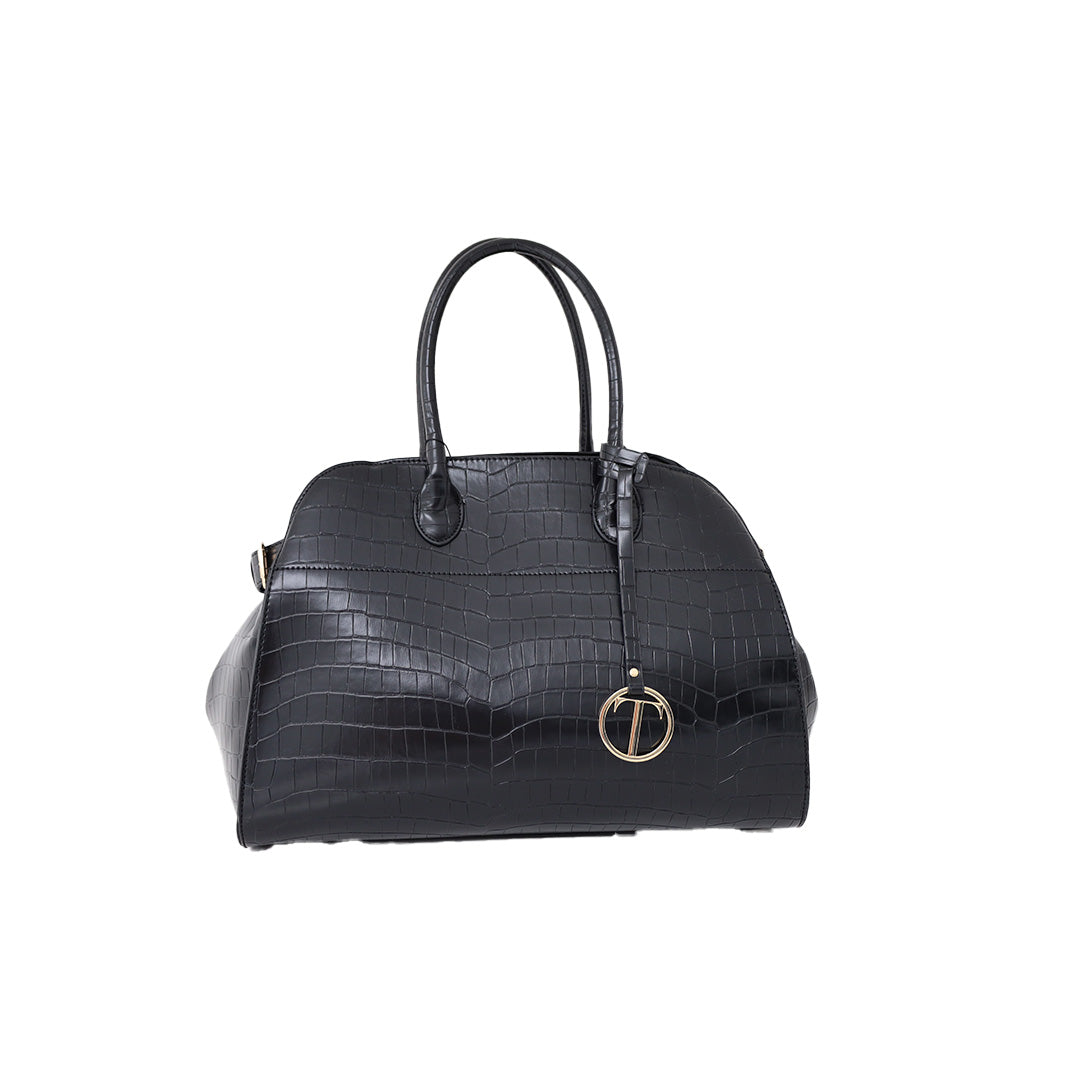 Tata Italia Shopping bag con stampa coccodrillo