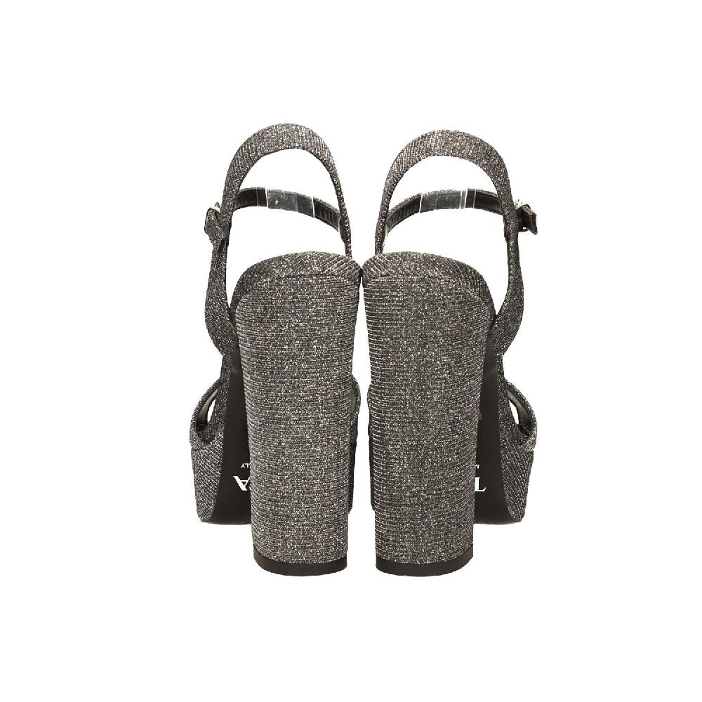 Tata Italia Sandali con plateau glitterati. Made in Italy. Tacco alto 13cm Fino al 60% di sconto