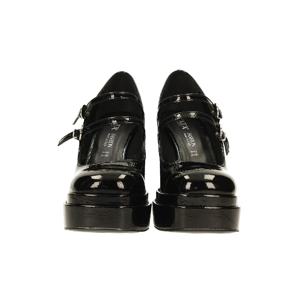 Tata Italia Décolleté in vernice. Made in Italy. con doppio cinturino. Tacco alto 11cm 50% di sconto con spedizione gratuita