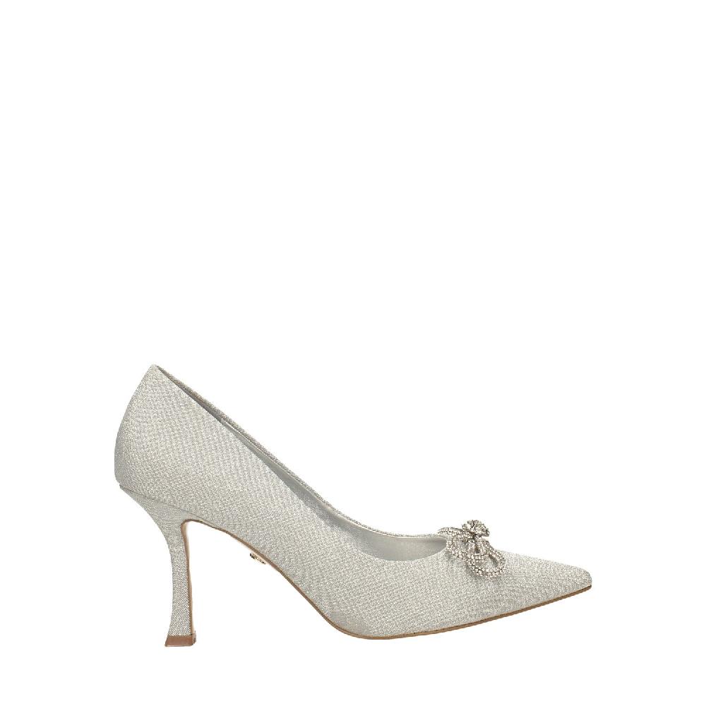 Tata Italia Décolleté satin con strass. Tacco alto 9cm Qualità Garantita