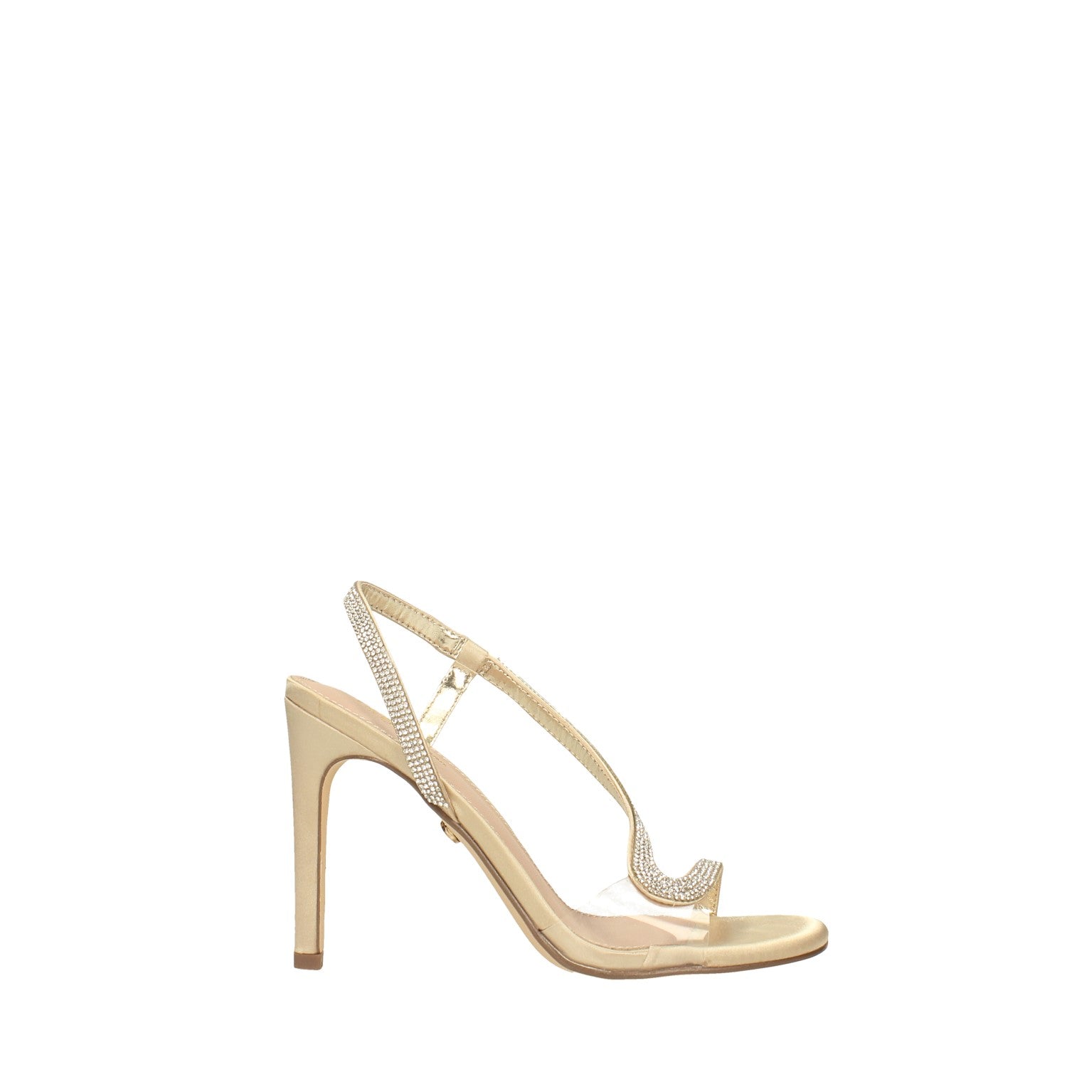 Tata Italia Sandali in tessuto con strass e inserto in PVC. Tacco alto 10.5cm Outlet