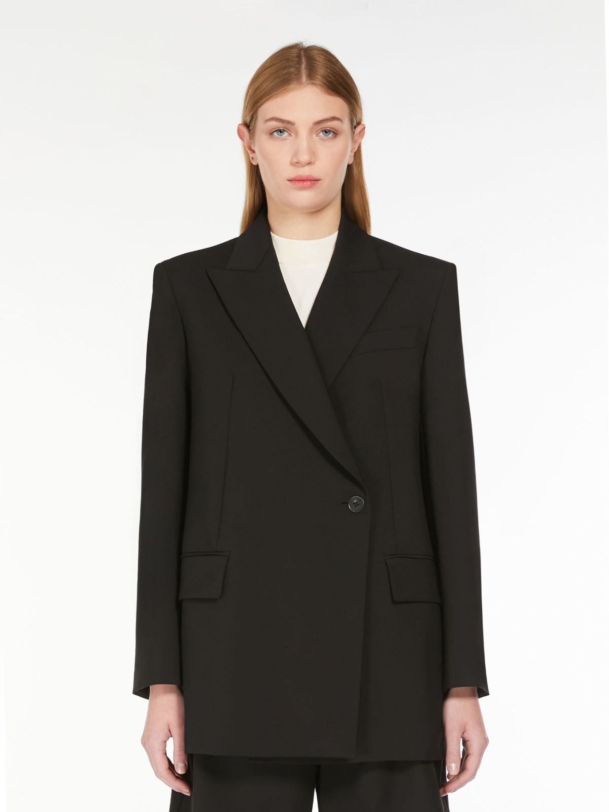 Weekend Blazer doppiopetto in tela di lana Offerta