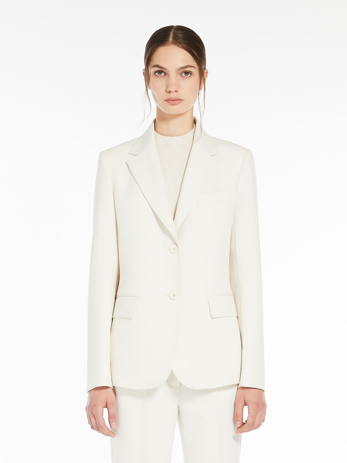 Weekend Blazer monopetto in tela di mista lana Online