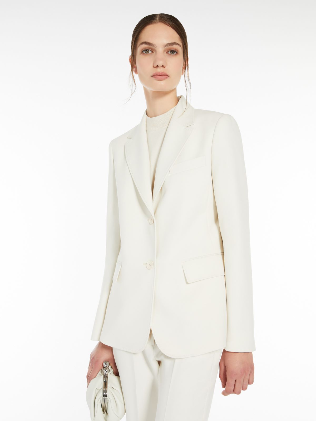Weekend Blazer monopetto in tela di mista lana Online