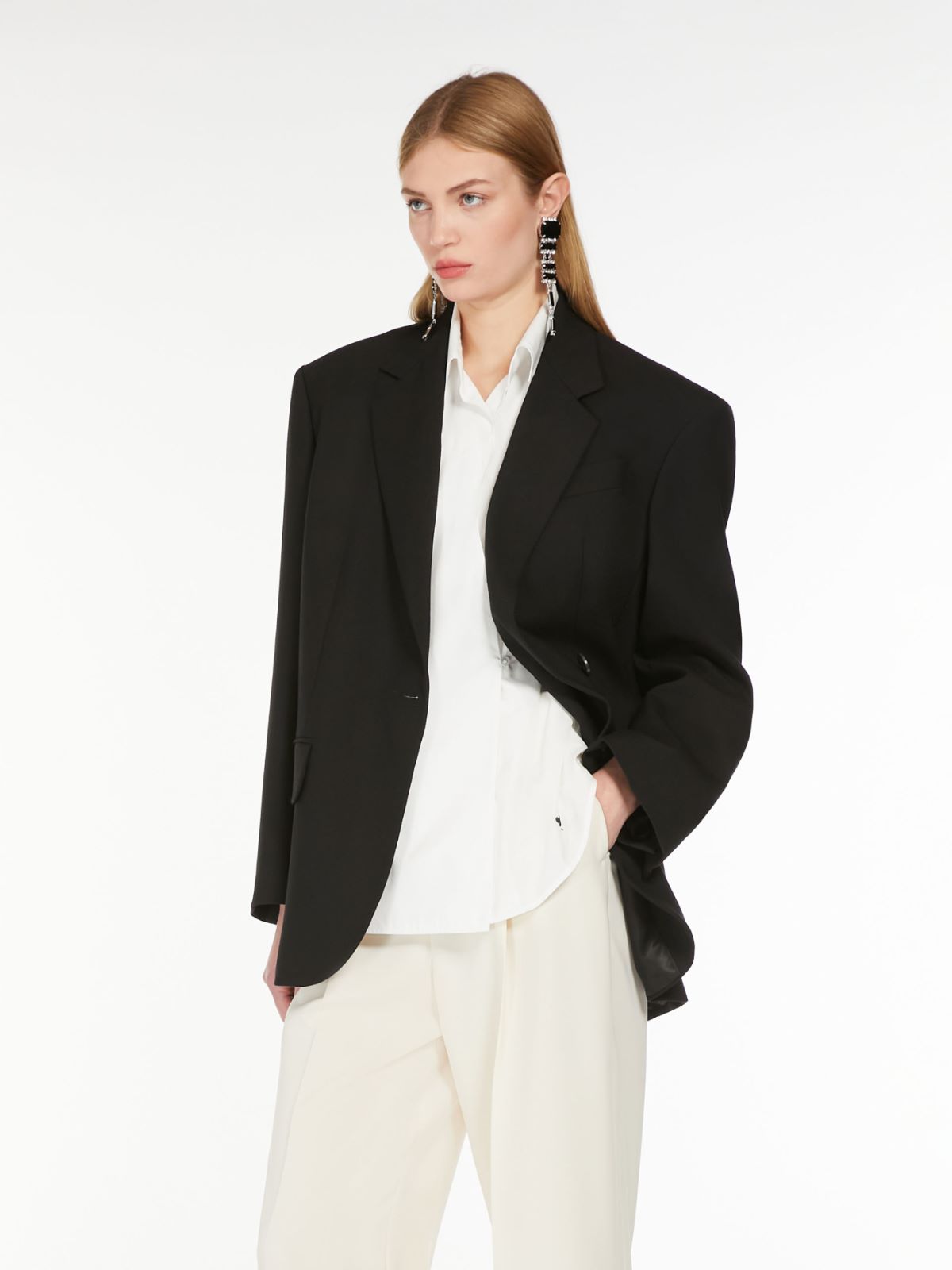 Weekend Blazer over in tela di lana Outlet
