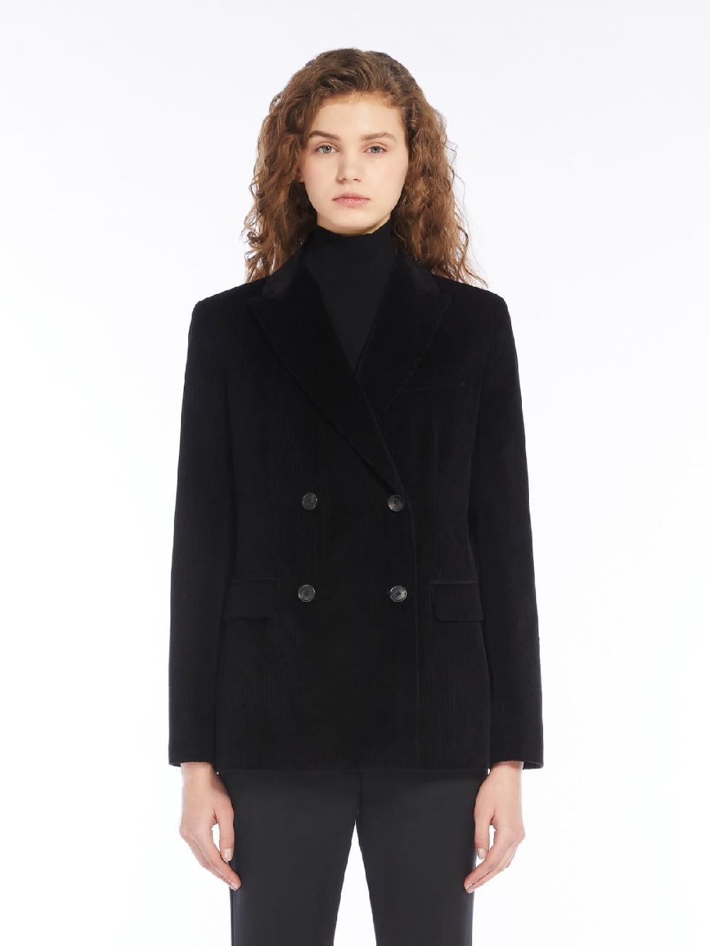 Weekend Blazer doppiopetto in velluto In Vendita