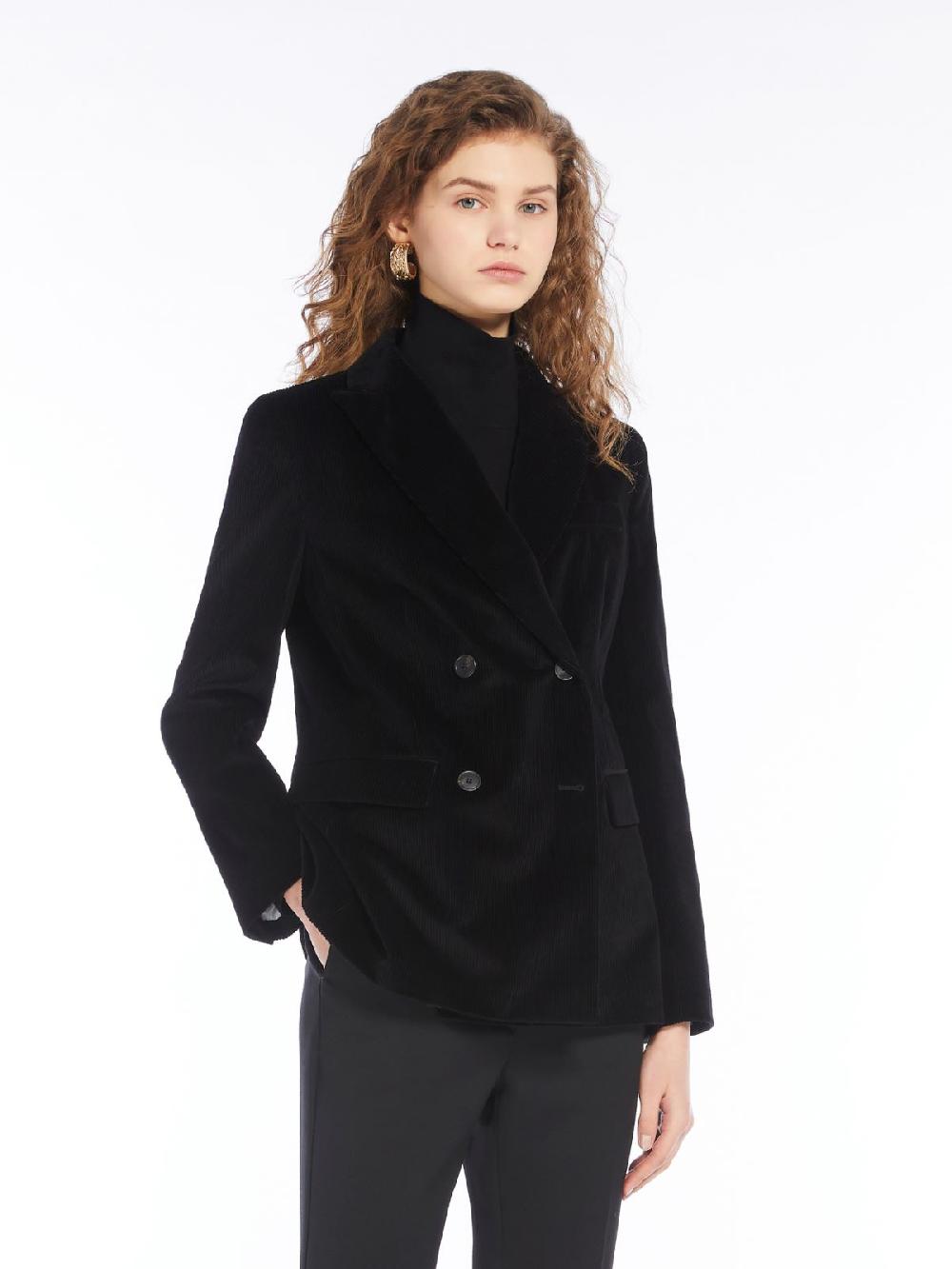 Weekend Blazer doppiopetto in velluto In Vendita