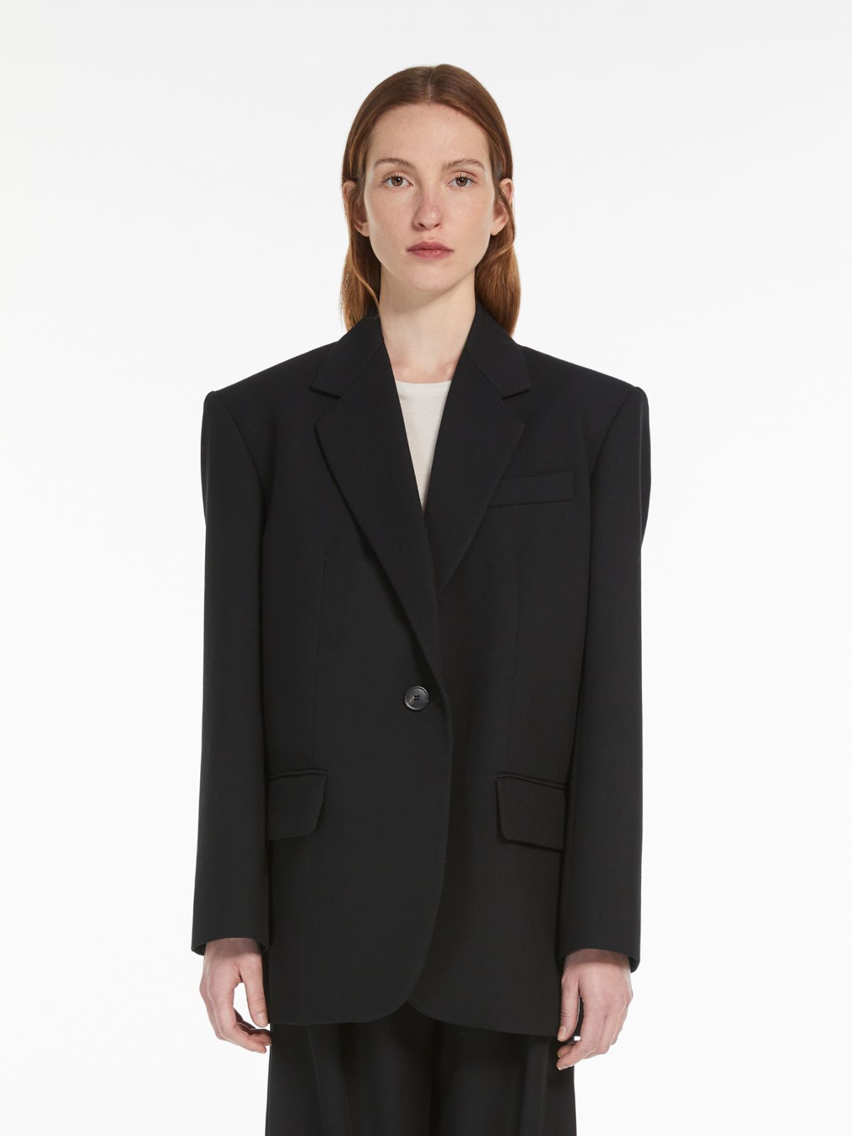 Weekend Blazer oversize in mista lana Vendita Calda