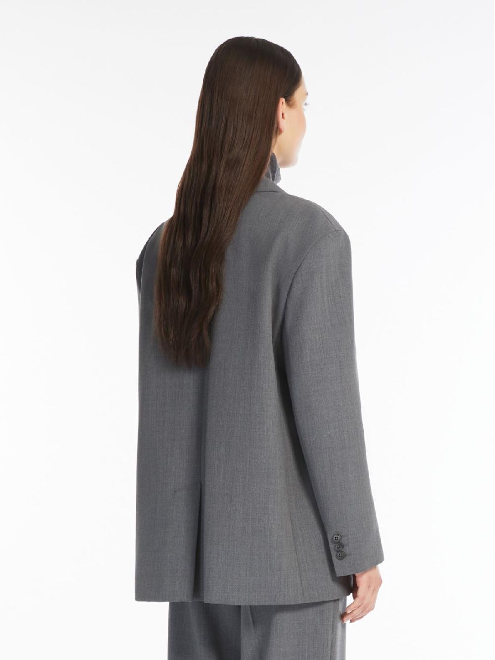 Weekend Blazer over in gabardina mista lana Saldi Di Fabbrica