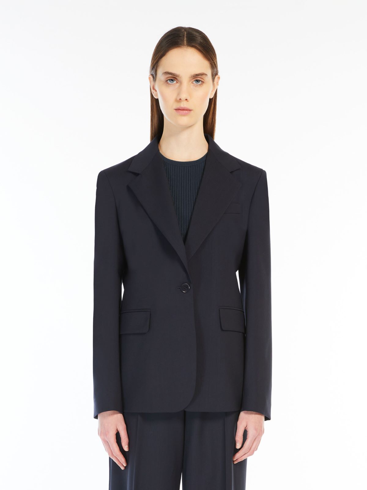 Weekend Blazer in lana natural stretch Negozio