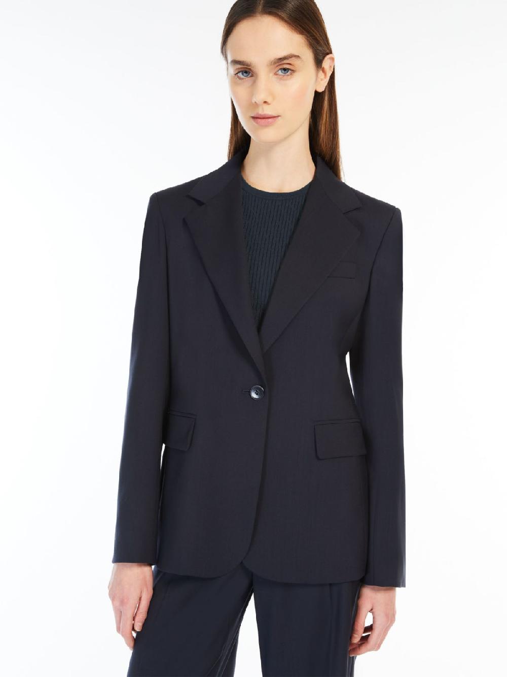 Weekend Blazer in lana natural stretch Negozio