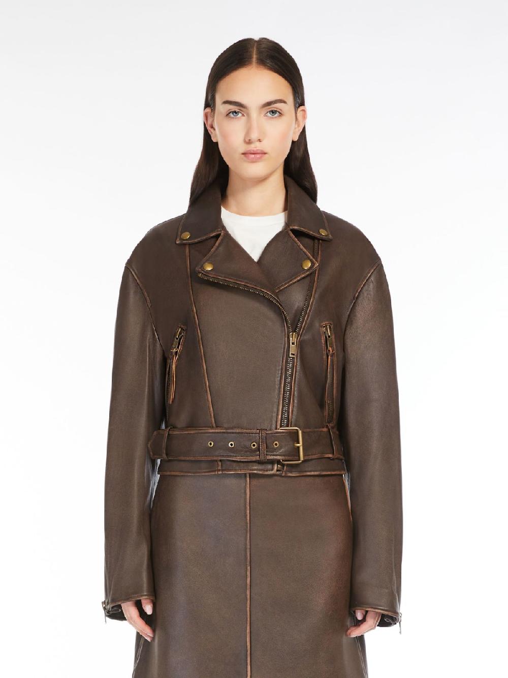 Weekend Giacca biker in pelle 2025