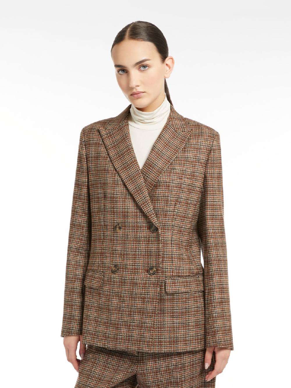 Weekend Blazer in lana disegnata Vendita