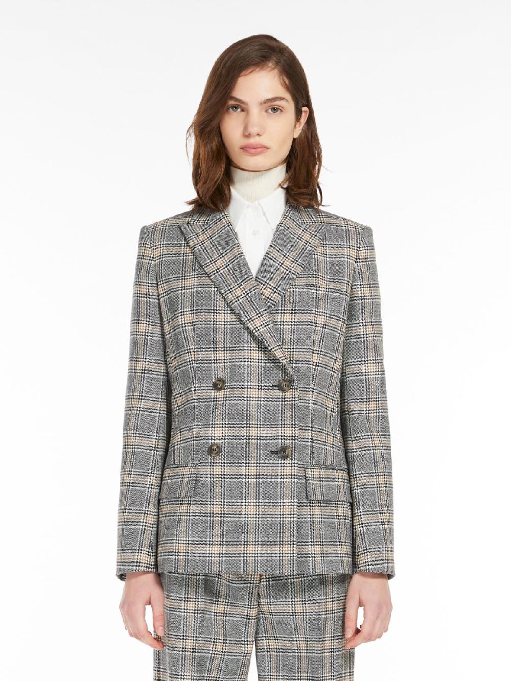 Weekend Blazer in lana disegnata Promozione