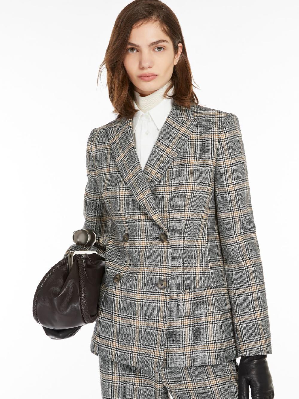 Weekend Blazer in lana disegnata Promozione