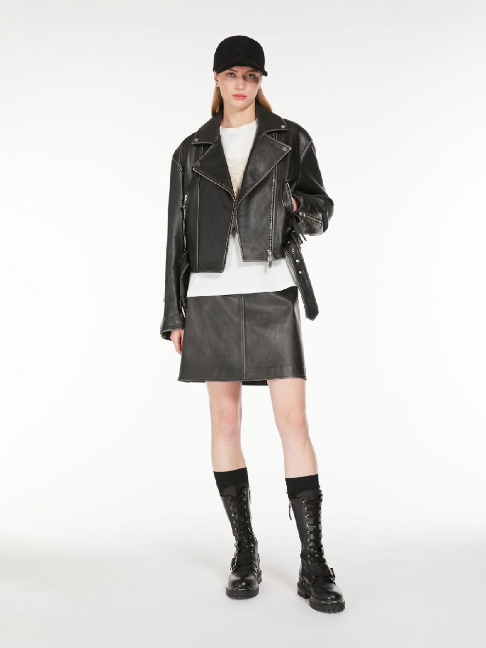 Weekend Giacca biker in pelle Soddisfazione Garantita