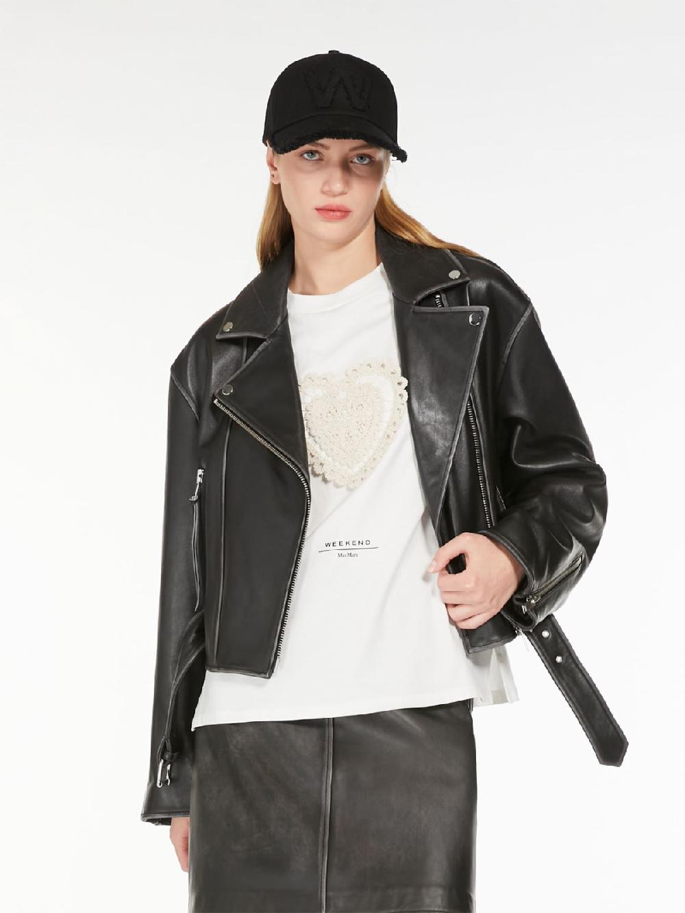 Weekend Giacca biker in pelle Soddisfazione Garantita