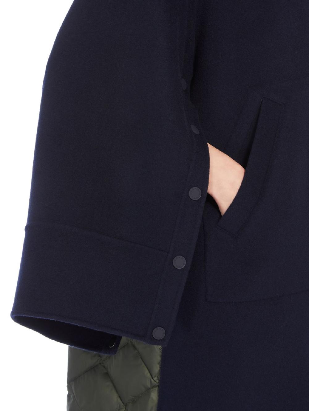 Weekend Parka in lana e tela antigoccia Vendita Calda