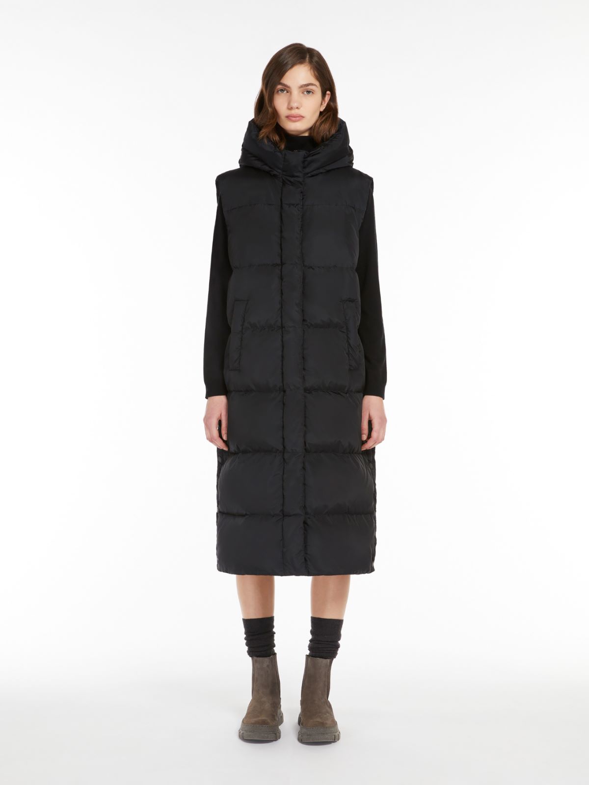 Weekend Gilet lungo in taffetà antigoccia Moda