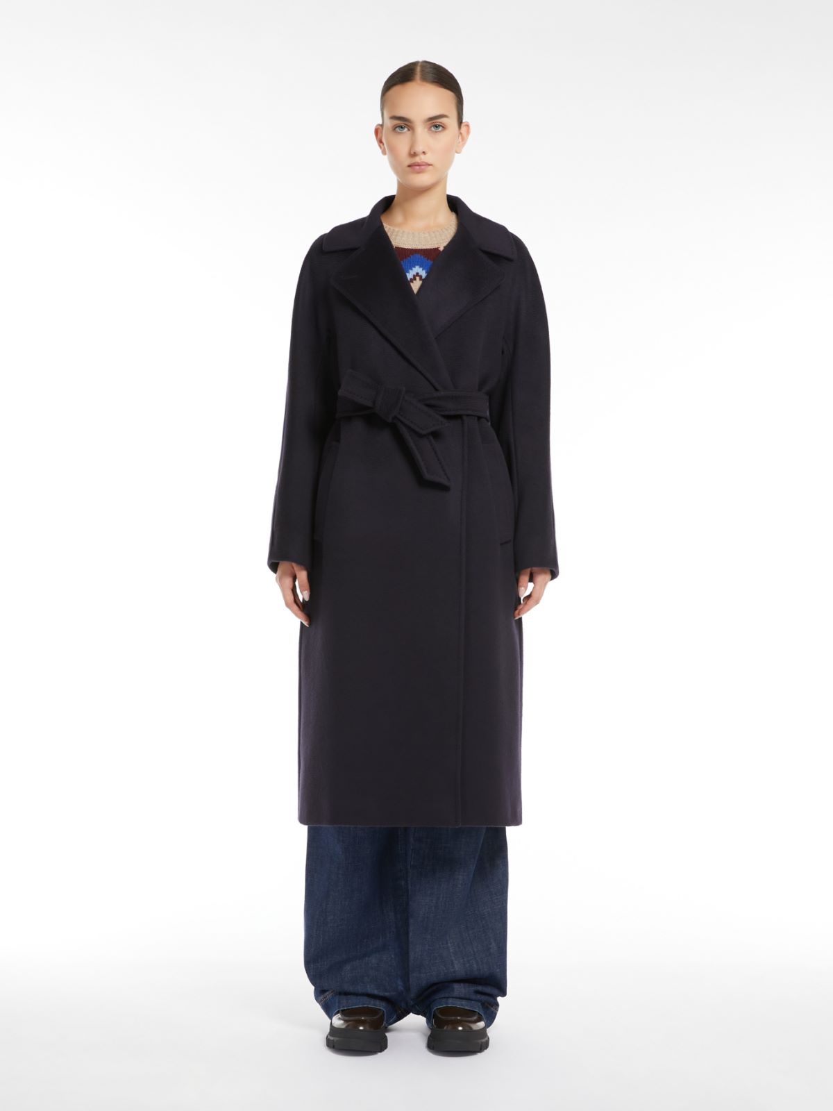 Weekend Cappotto in lana con cintura Pezzi Unici