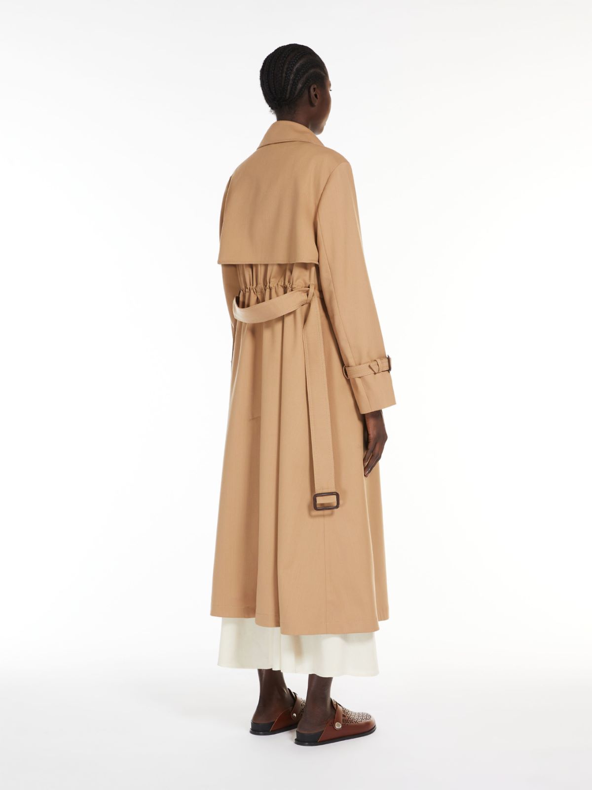 Weekend Trench in mista lana Vendita Economica