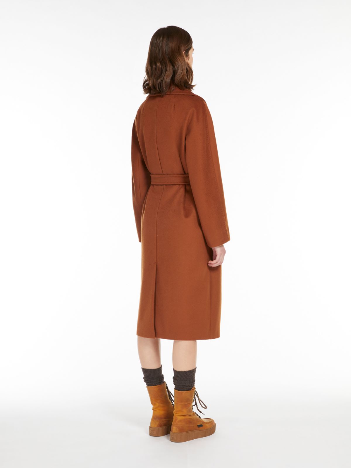 Weekend Cappotto in lana con cintura Saldi Di Fabbrica