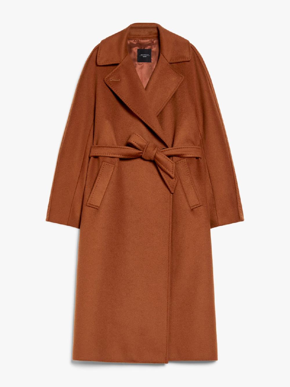 Weekend Cappotto in lana con cintura Saldi Di Fabbrica