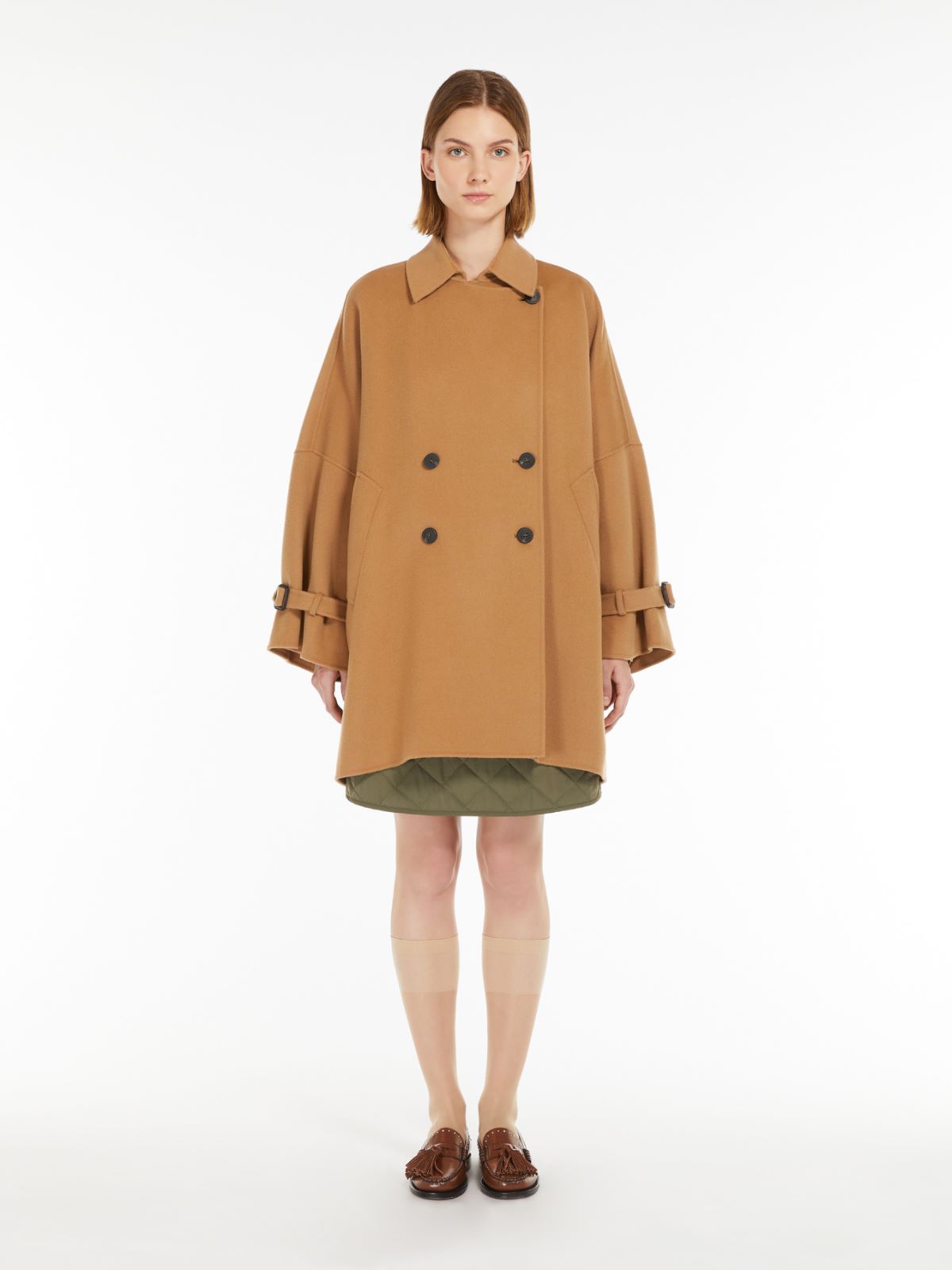 Weekend Cappotto ampio in double di mista lana Vendite Flash
