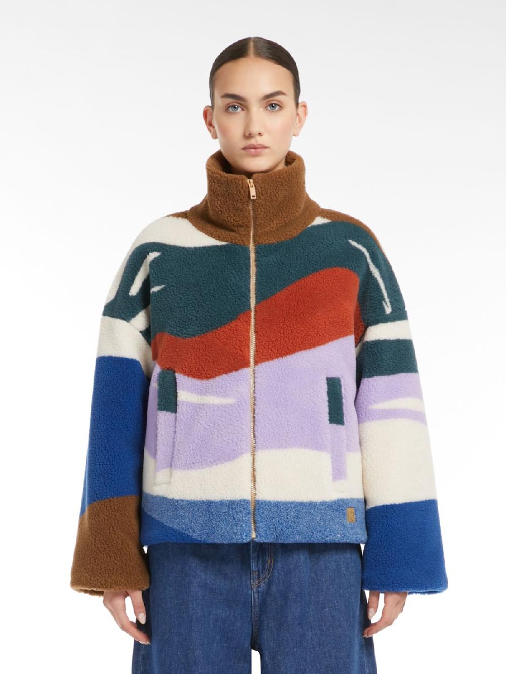Weekend Piumino corto in jersey di lana jacquard Moda