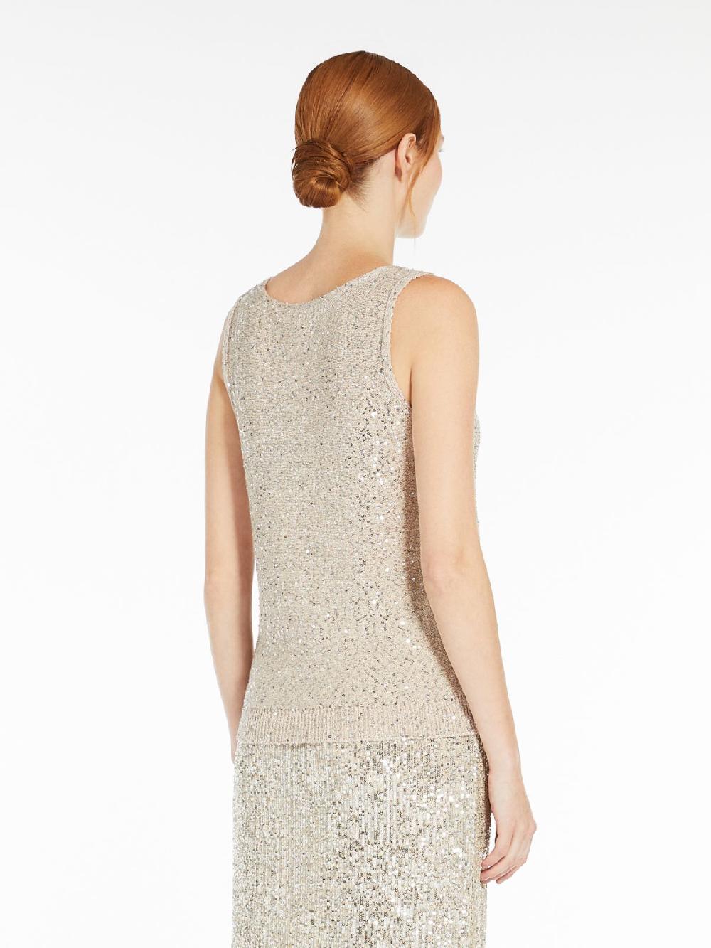 Weekend Top in filato di paillette Negozi Online