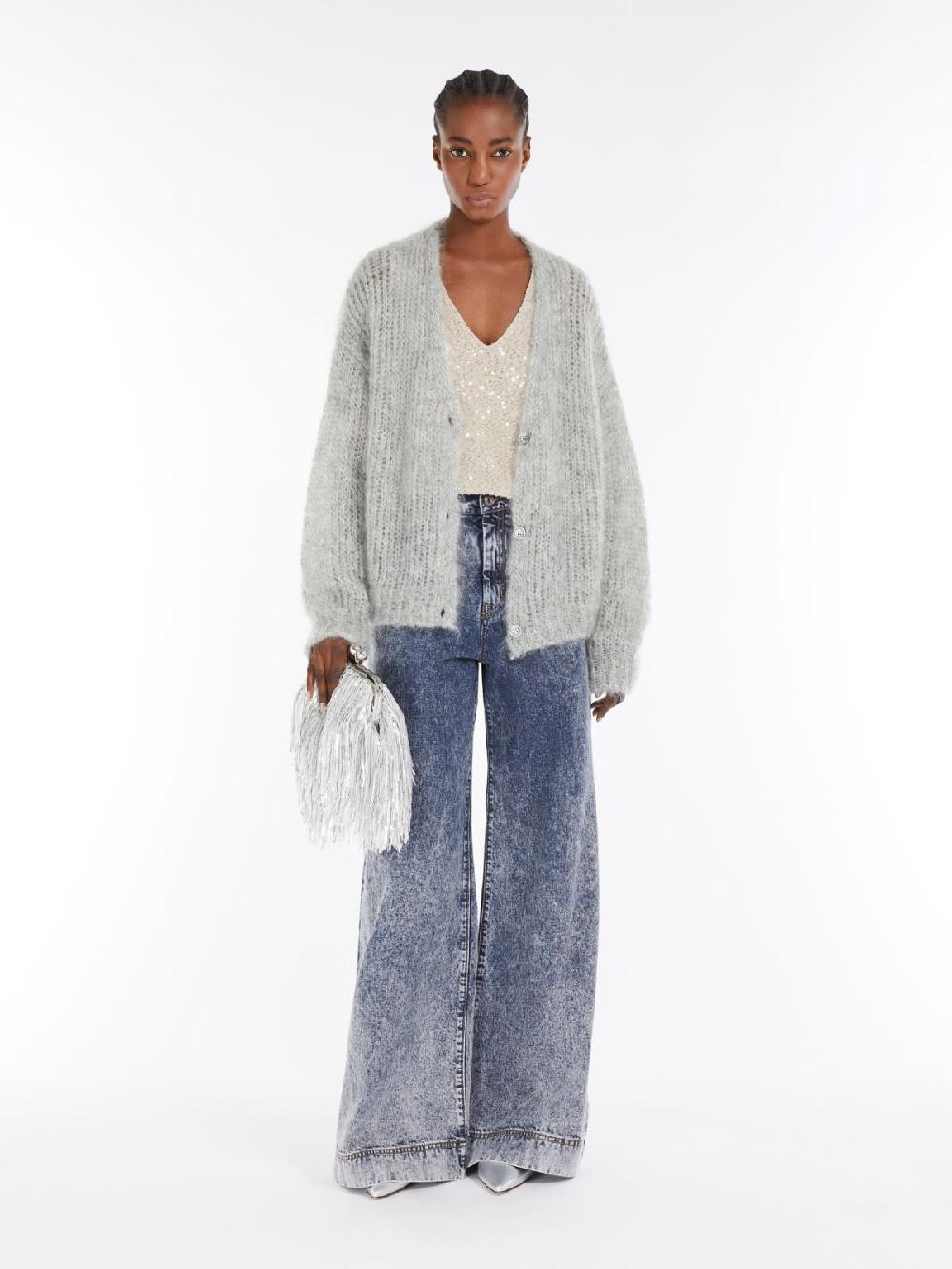 Weekend Cardigan in filato di mohair Fino Al -60%
