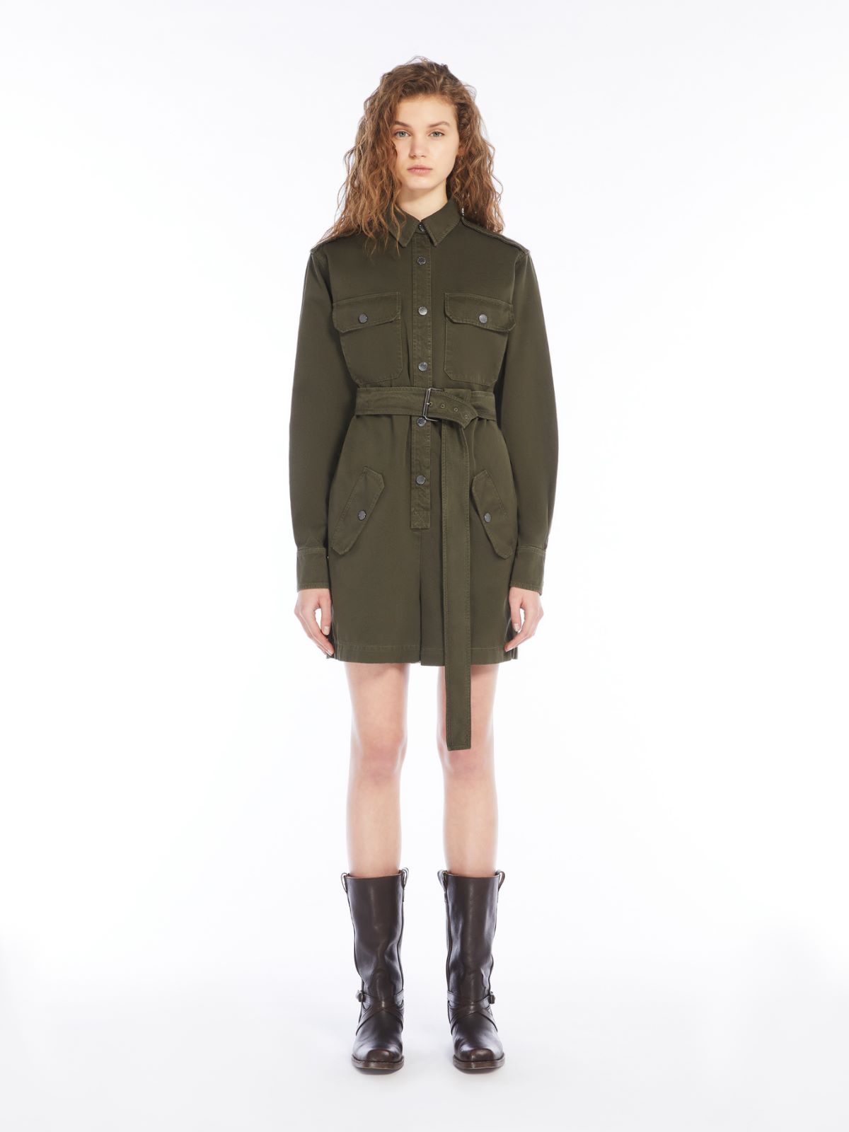 Weekend Tuta cargo in gabardina di cotone In Linea