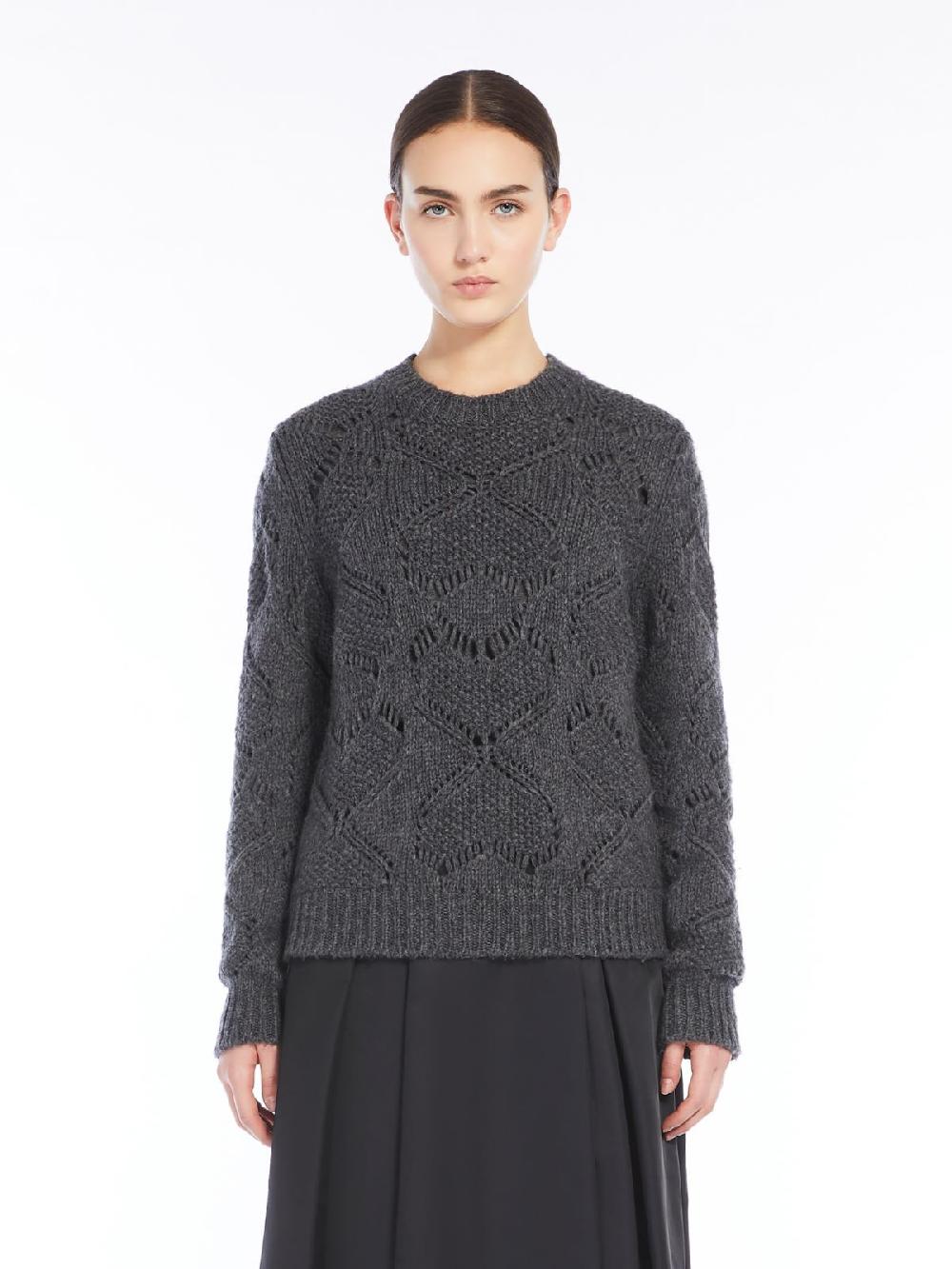 Weekend Maglia in mista lana traforata In Vendita