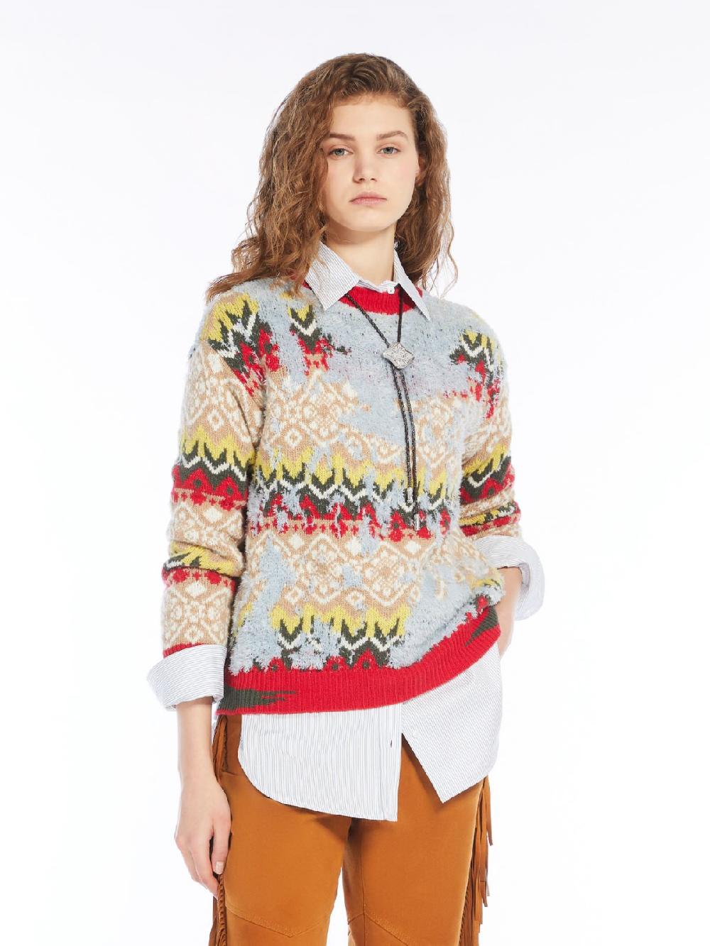 Weekend Maglia in mista lana jacquard Negozio