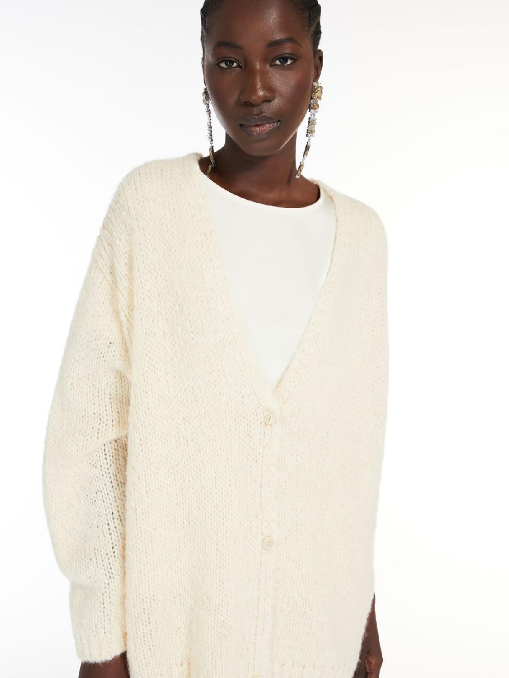 Weekend Cardigan over in alpaca e cotone Italia