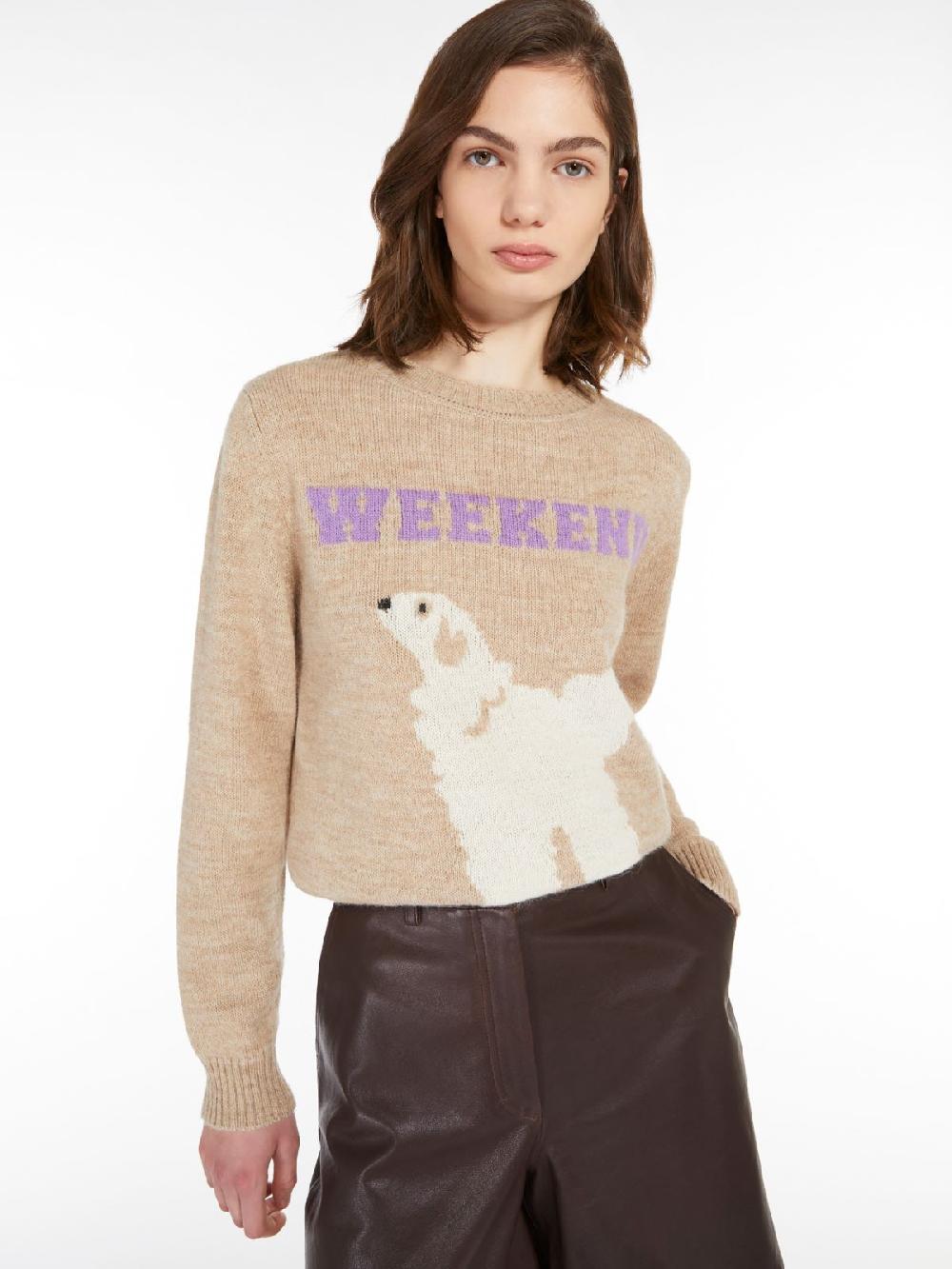 Weekend Maglia intarsiata in alpaca e lana Fino al 60% di sconto