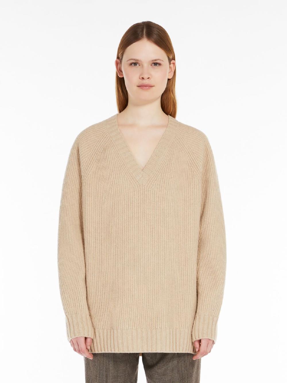 Weekend Maglia a V in lana viscosa e cachemire Soddisfazione Garantita