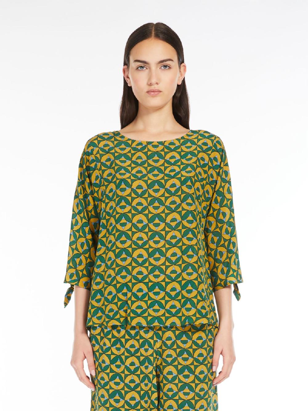 Weekend Blusa in crêpe de Chine stampato Economico