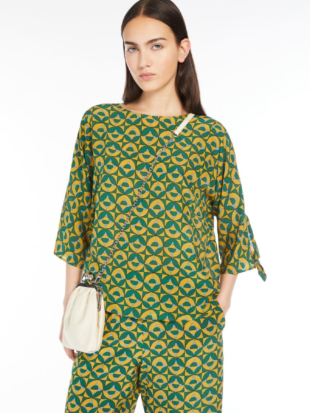 Weekend Blusa in crêpe de Chine stampato Economico