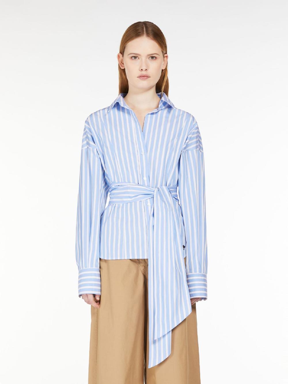 Weekend Camicia incrociata in popeline di cotone Italia