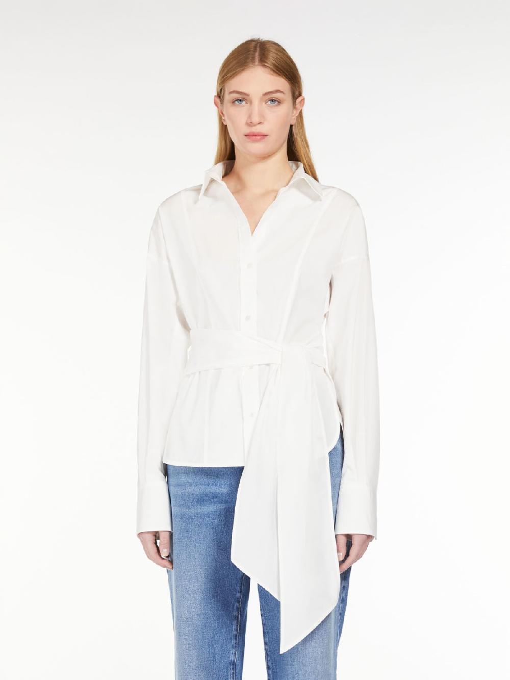 Weekend Camicia incrociata in popeline di cotone Vendita Calda