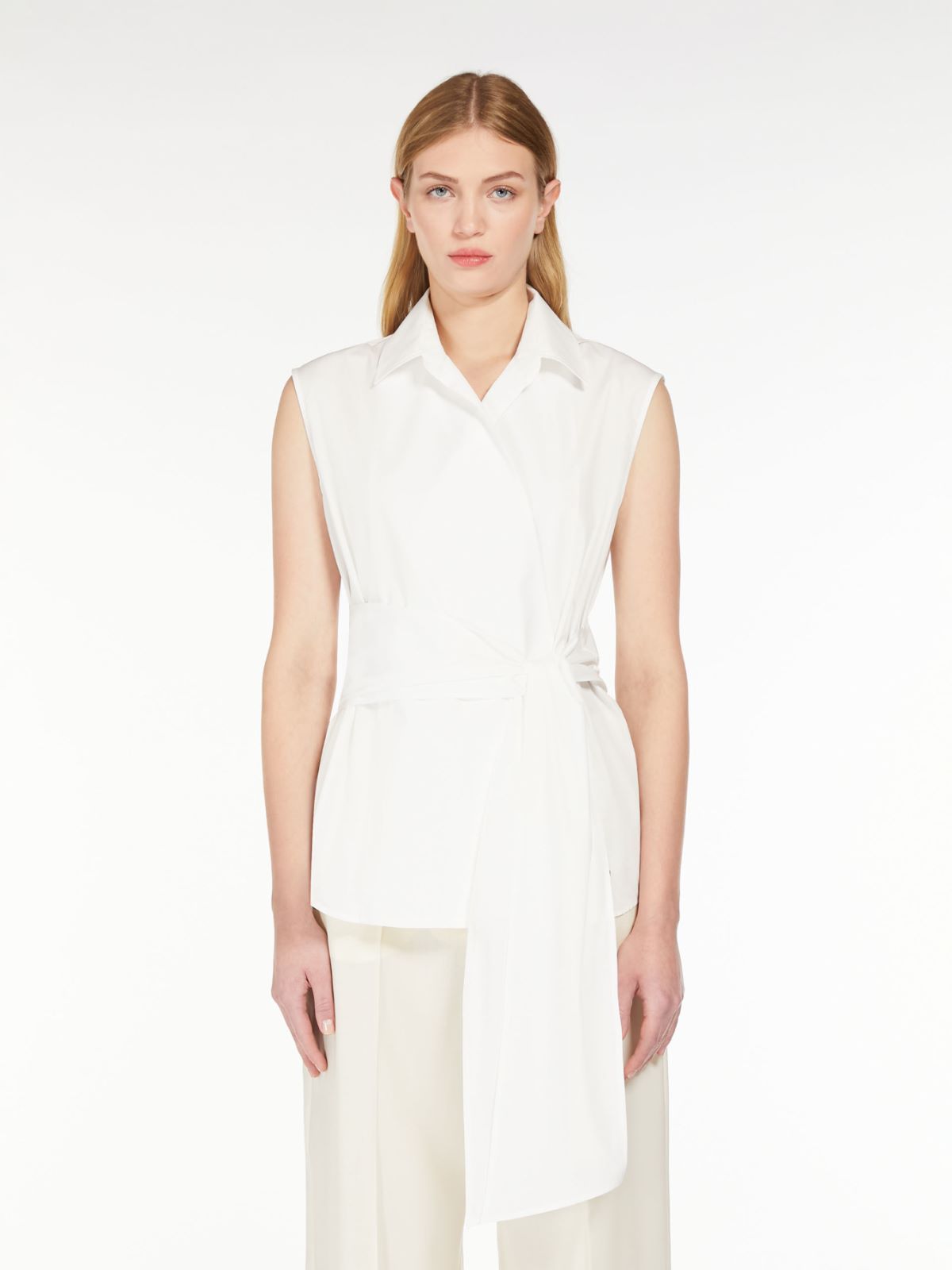 Weekend Camicia smanicata in popeline Negozio