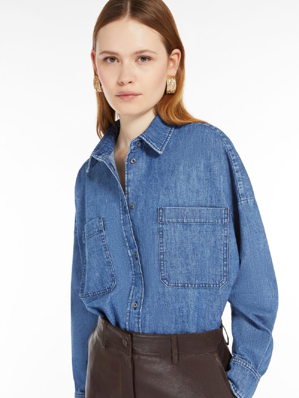 Weekend Camicia crop in denim di cotone 2025
