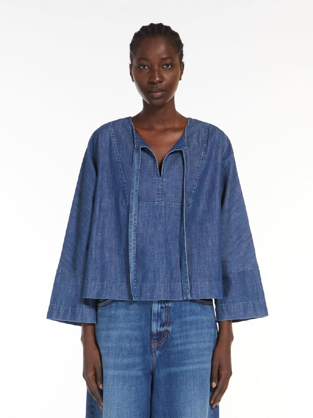 Weekend Blusa marinier in denim Italy