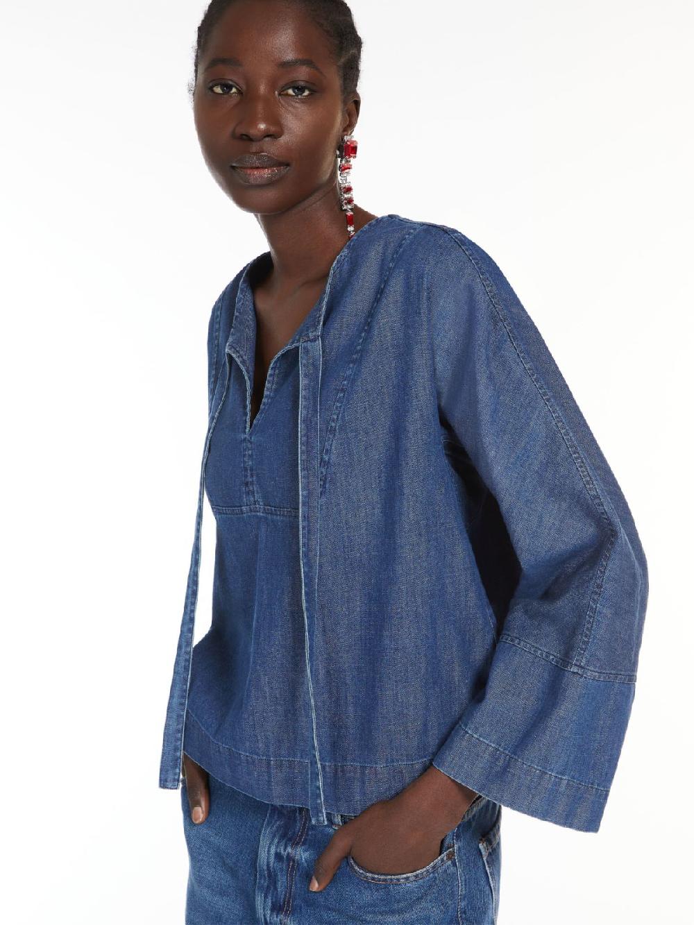Weekend Blusa marinier in denim Italy