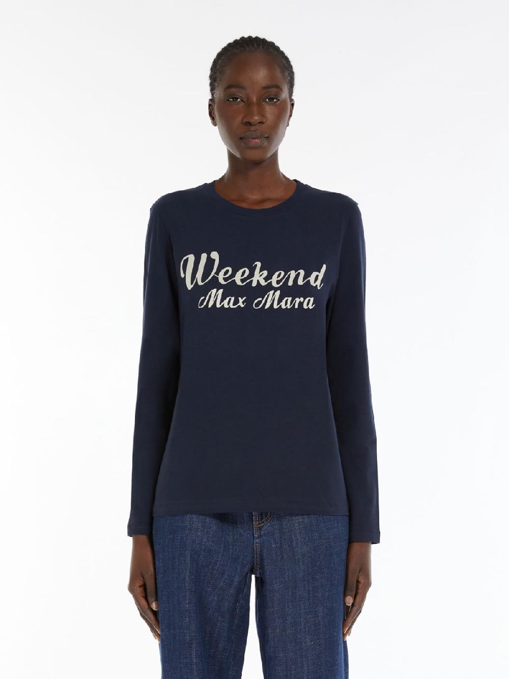 Weekend T-shirt in cotone con stampa Promozione